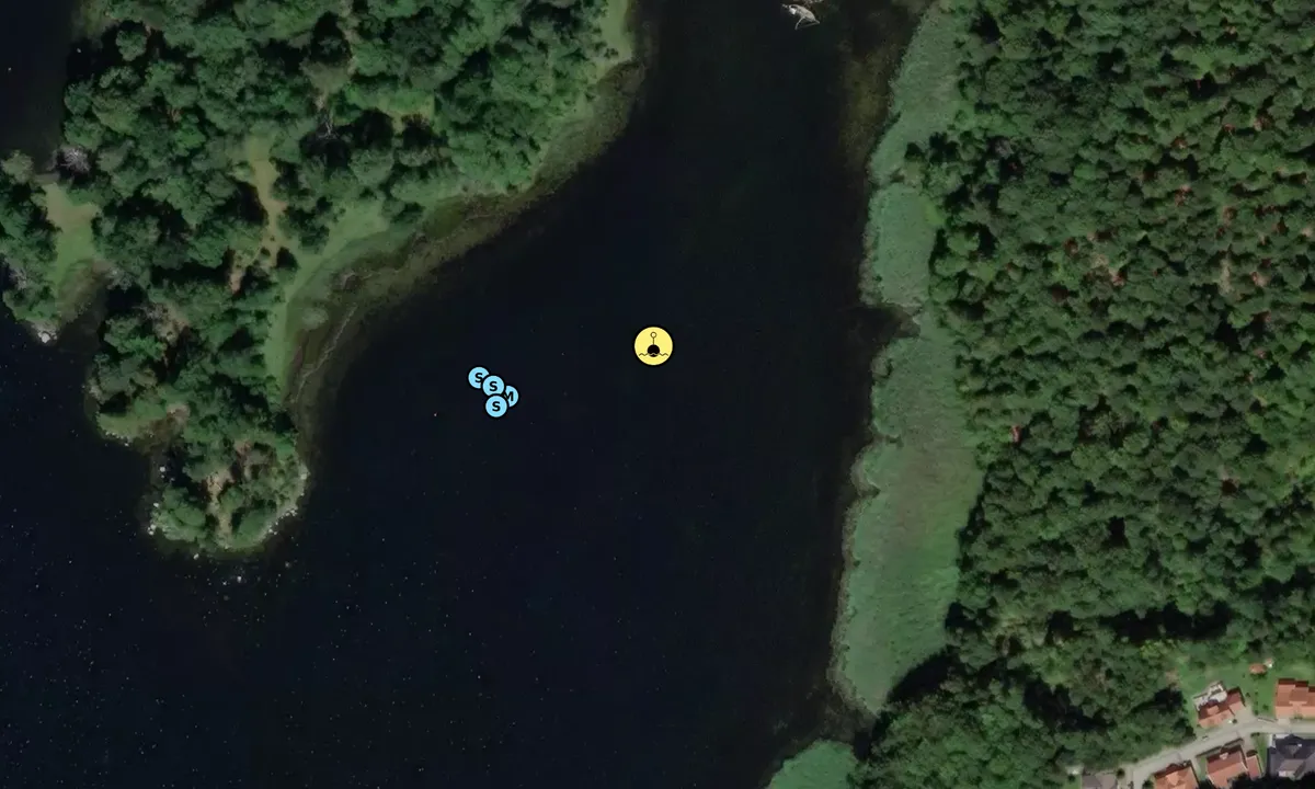 Satelite image of Valjeviken - SXK Blekinge bouy