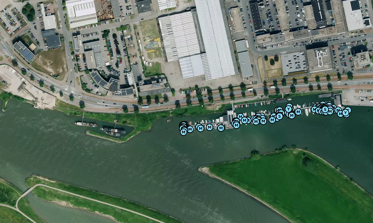 Satelite image of Valkenburg Yacht Harbour