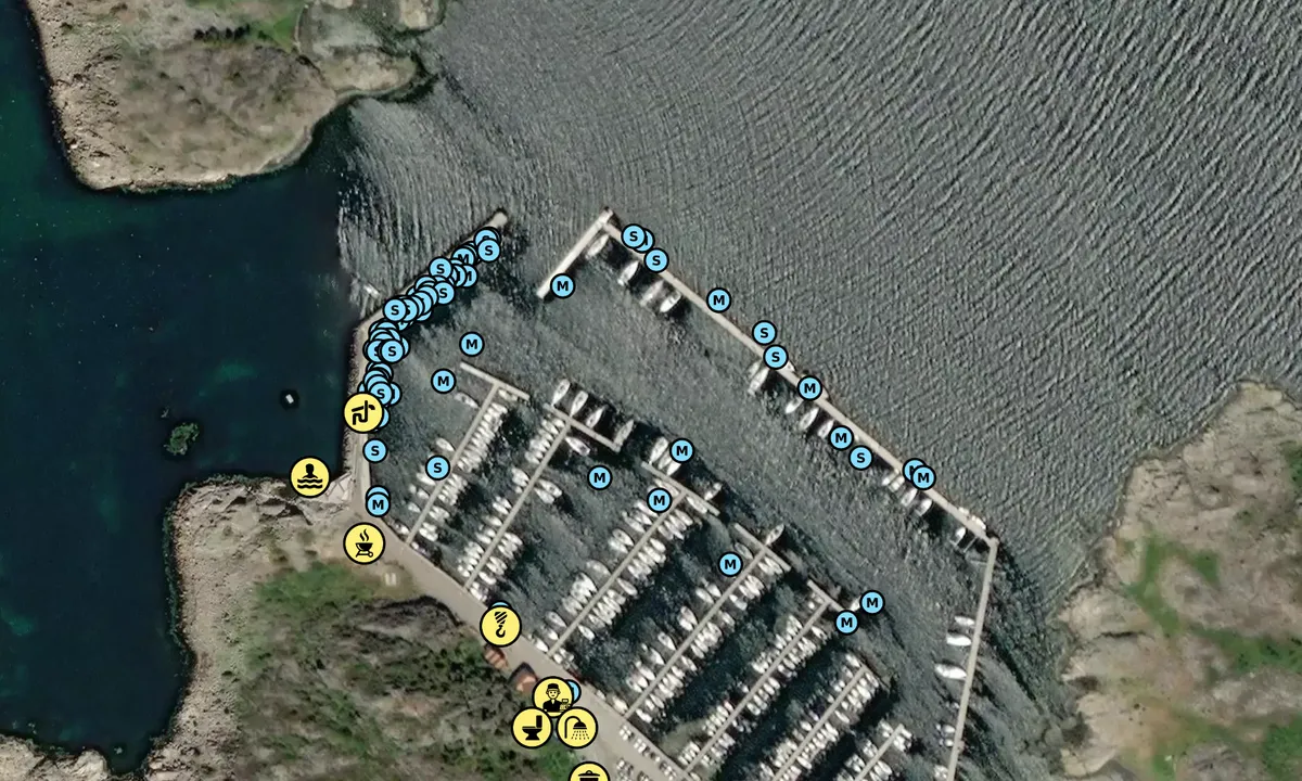 Satelite image of Vallda Sandö Hamn