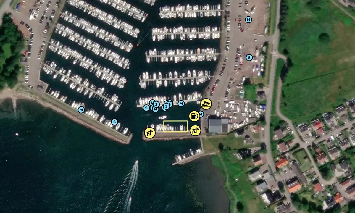 Satelite image of Vallø Marina