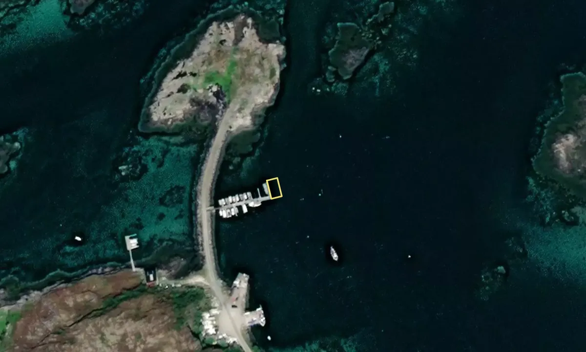 Satelite image of Valøya Båtforening