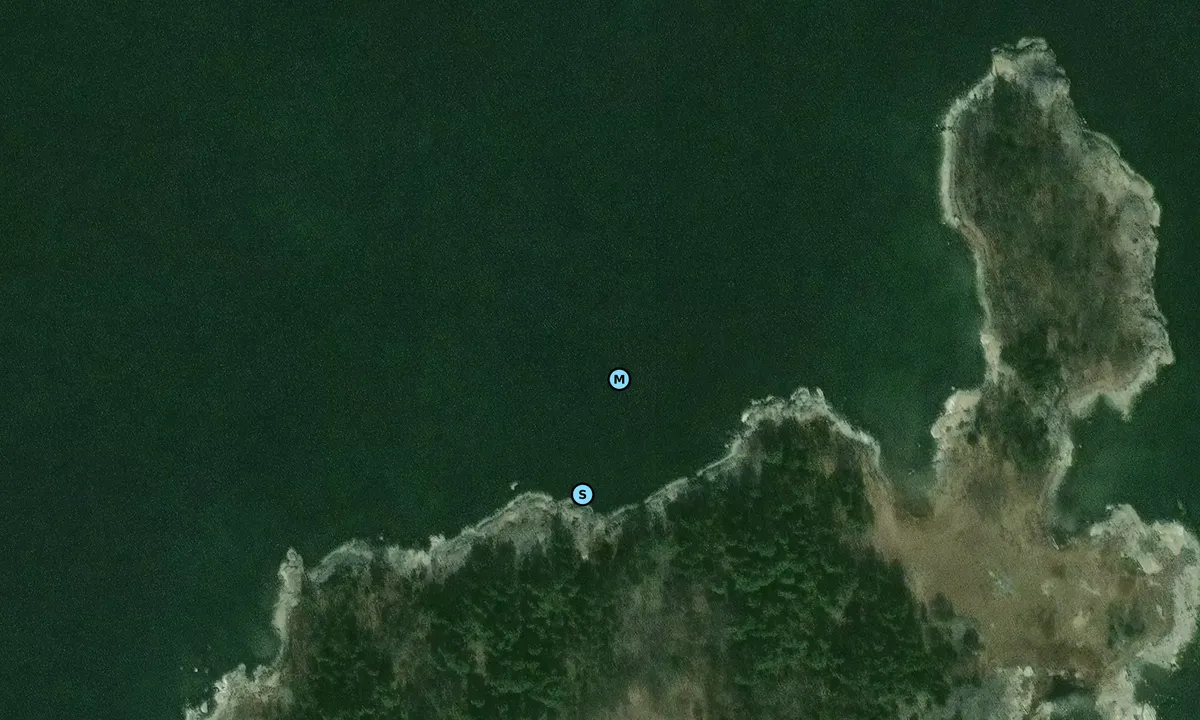 Satelite image of Västra Allmansören