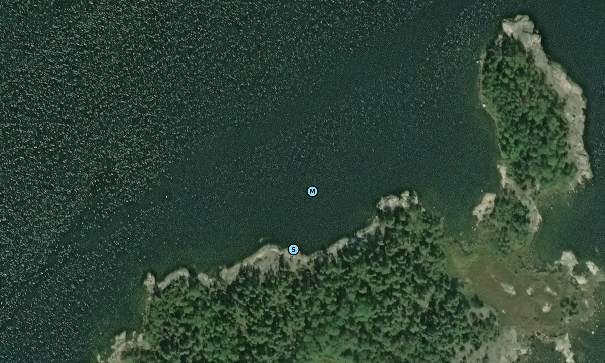 Satelite image of Västra Allmansören