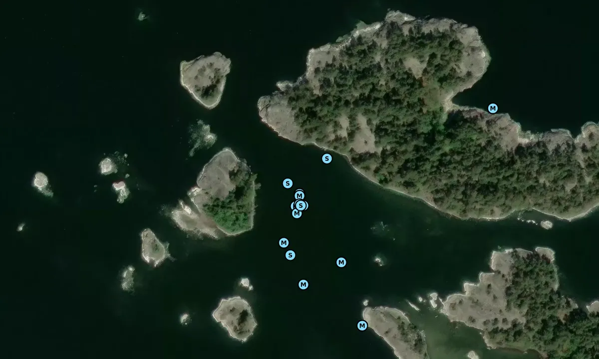 Satelite image of Vattenholmen - Norrköping