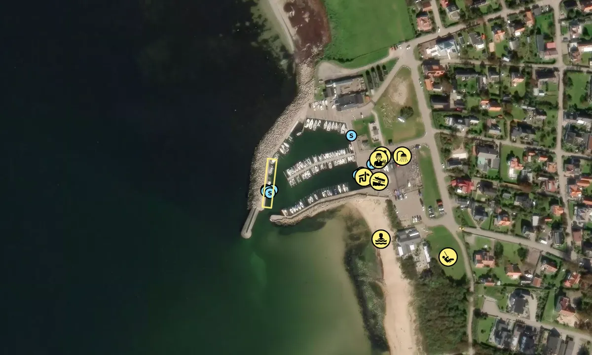 Satelite image of Vejbystrand
