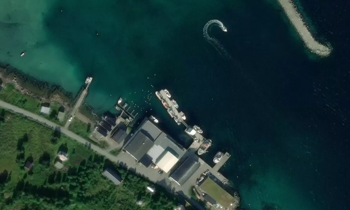 Satelite image of Vengsøya fiskebruk