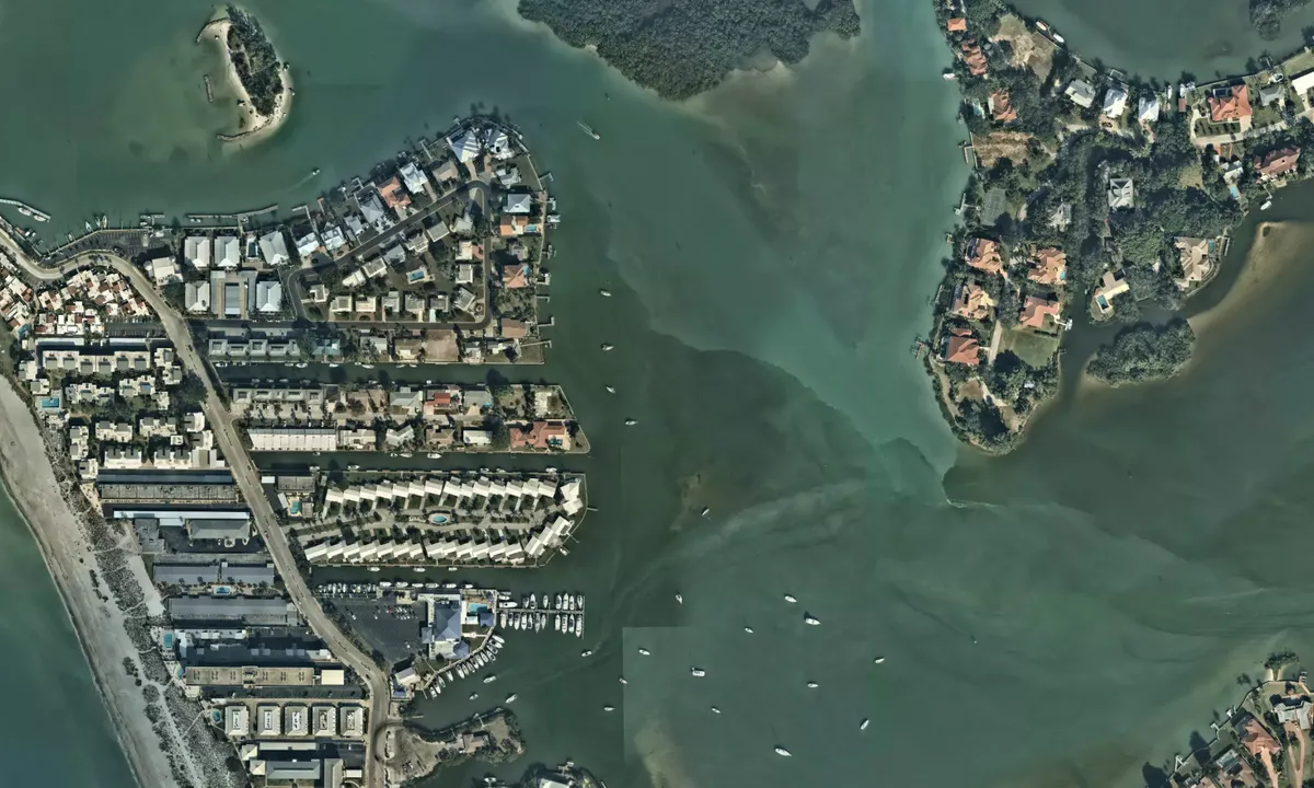Flyfoto av Venice Inlet