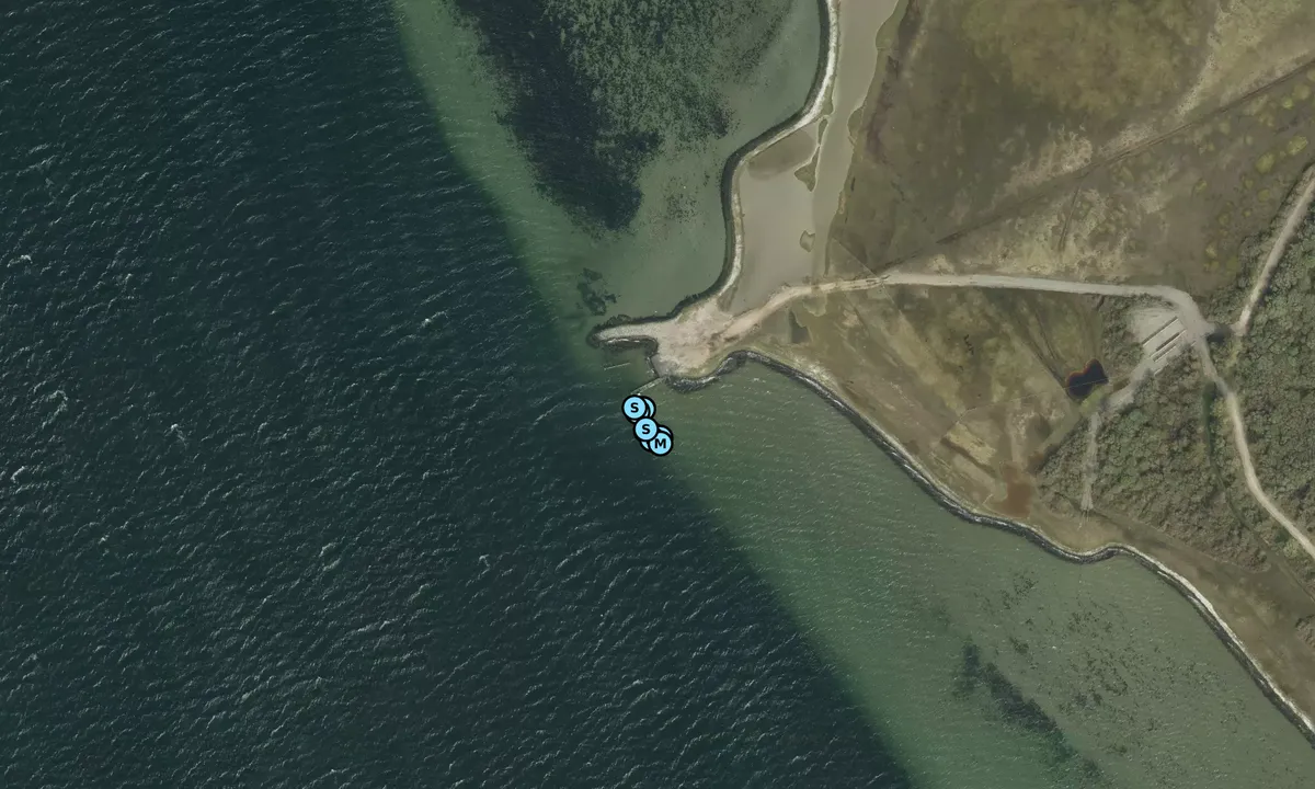 Veermansplaat - Zonnemaire: Satelite image of Vermannsplaat