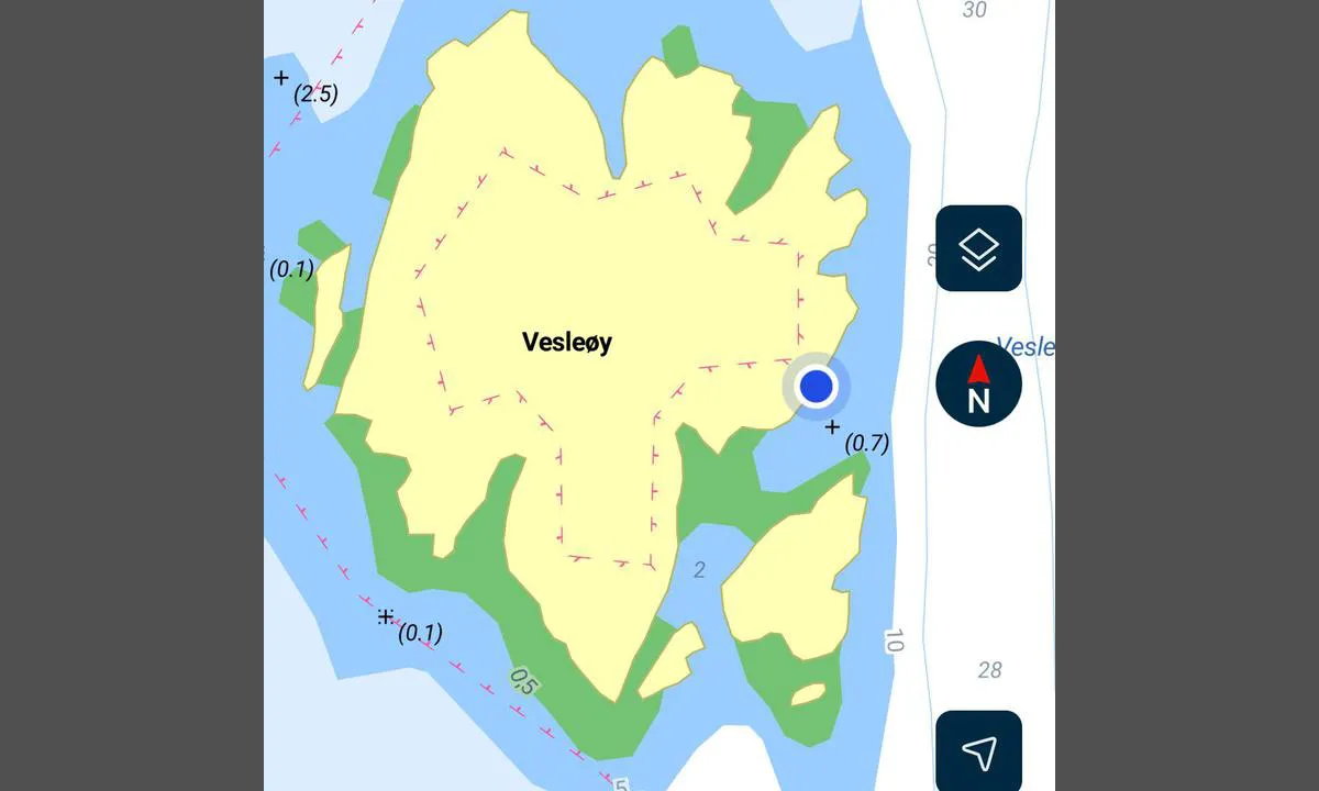Vesleøy - vest for Akerøy