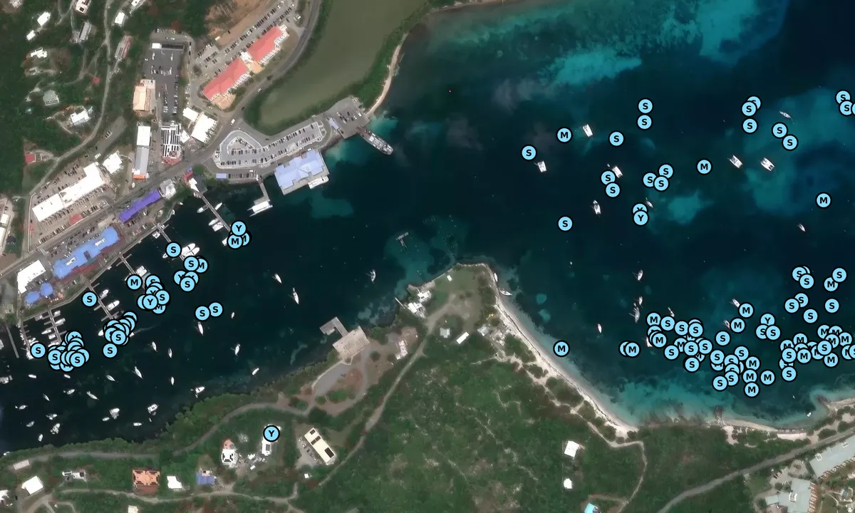 Satelite image of Vessup Point Marina