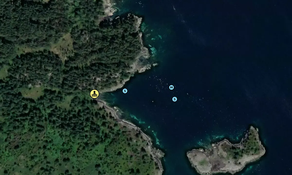 Satelite image of Vesterøy Austrevika Tysvær