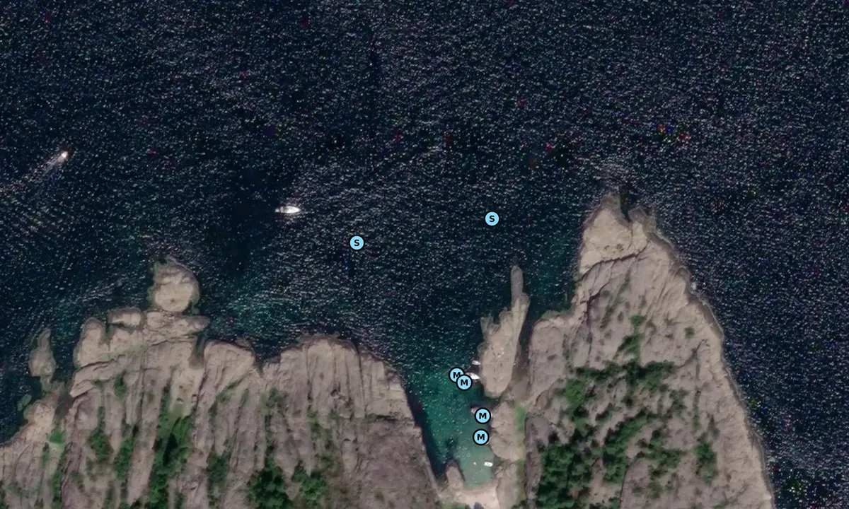 Satelite image of Vestre Bustein