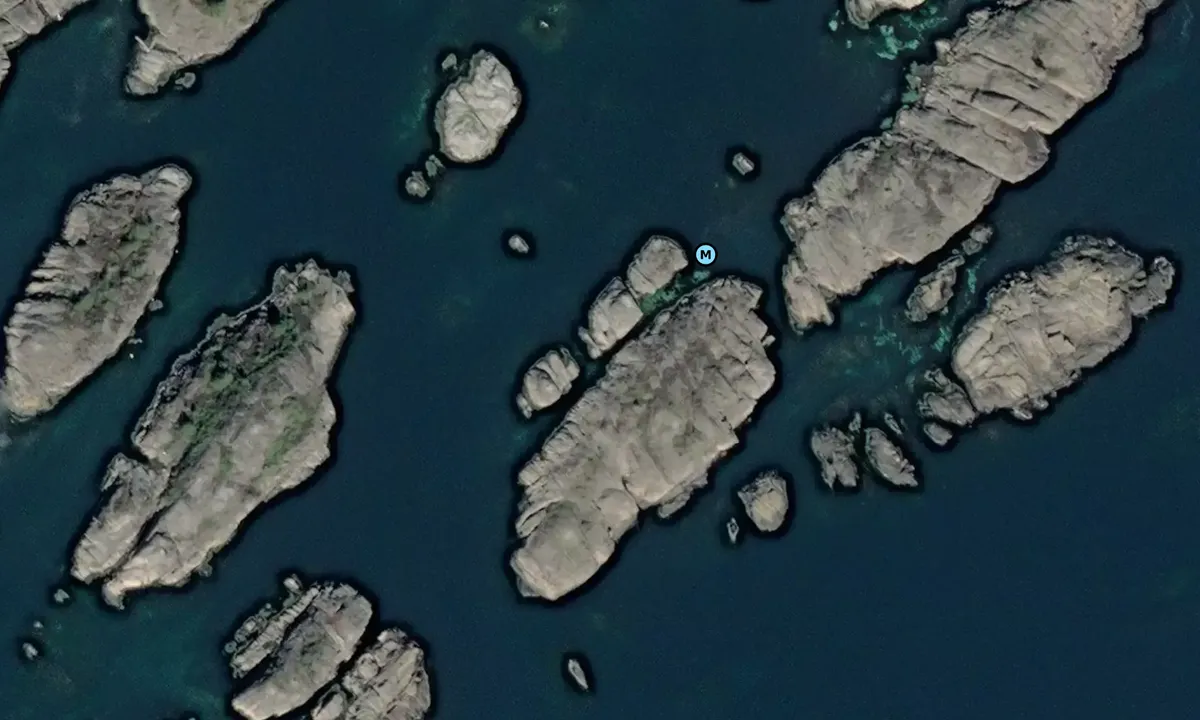 Satelite image of Vestre Sandsundholmen