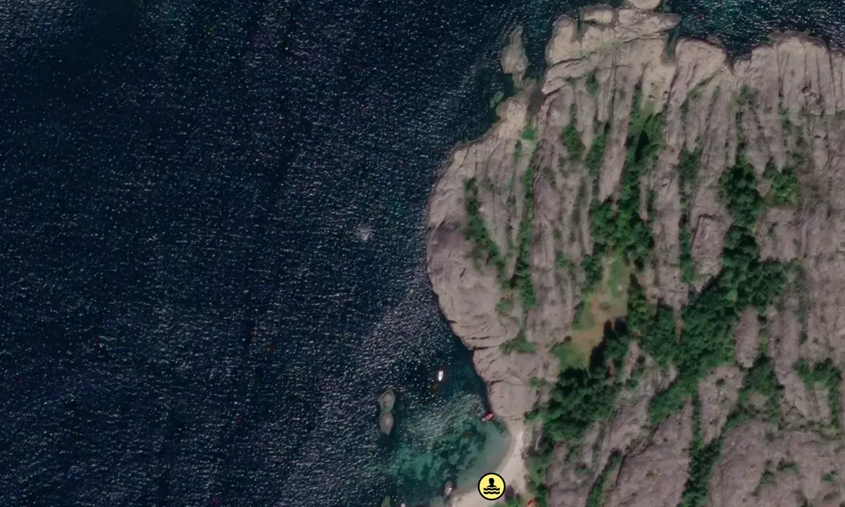 Satelite image of Vestsiden av Vestre Brustein