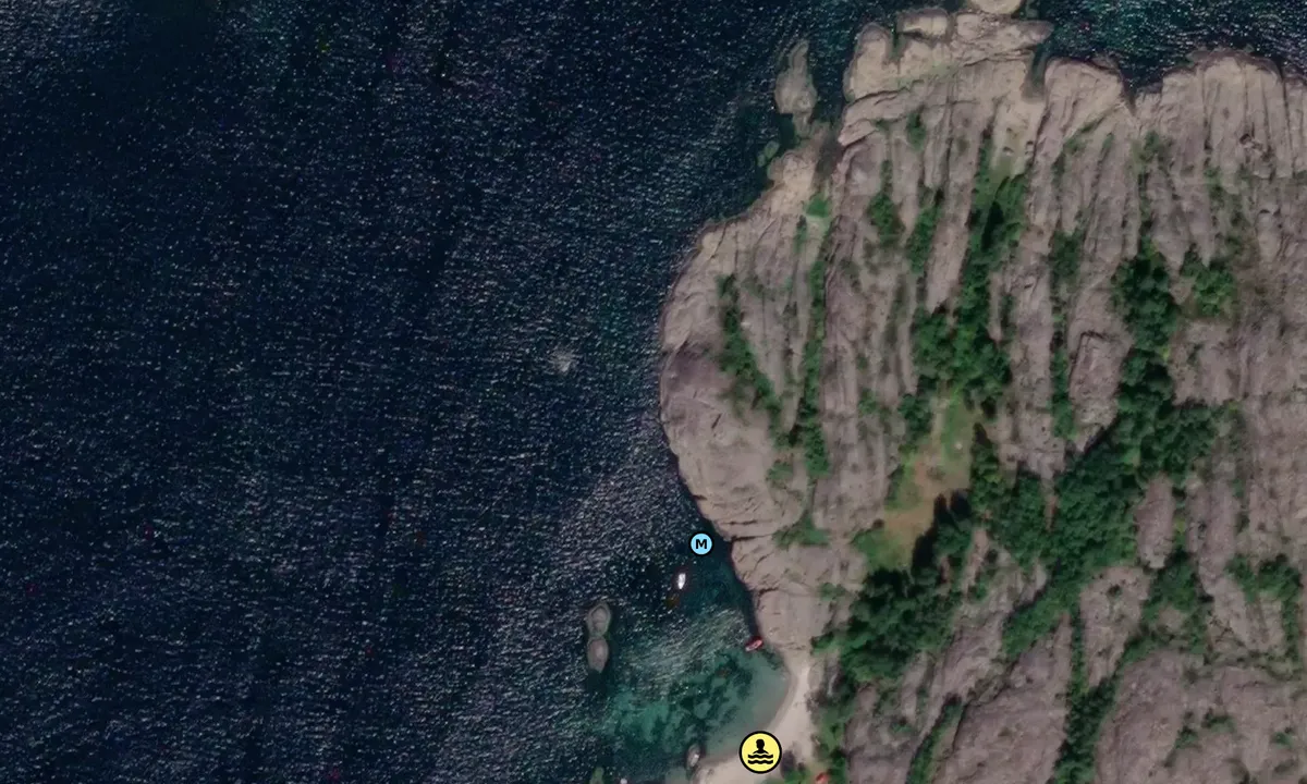 Satelite image of Vestsiden av Vestre Brustein