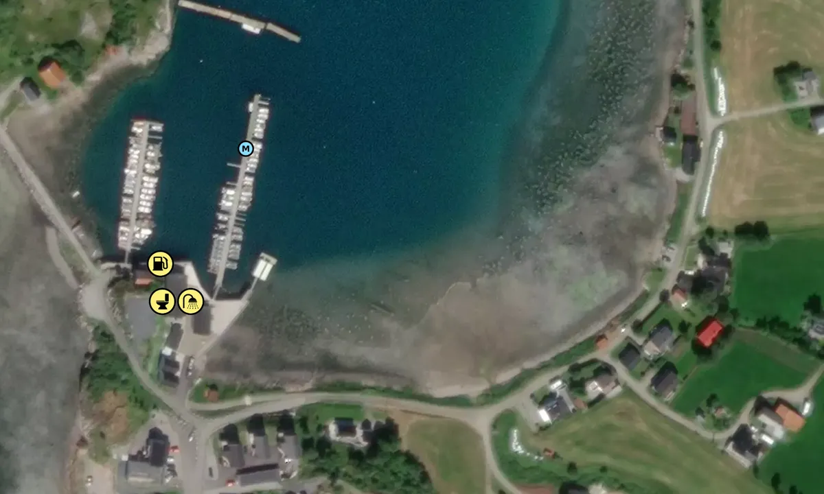 Satelite image of Vik Båtforening