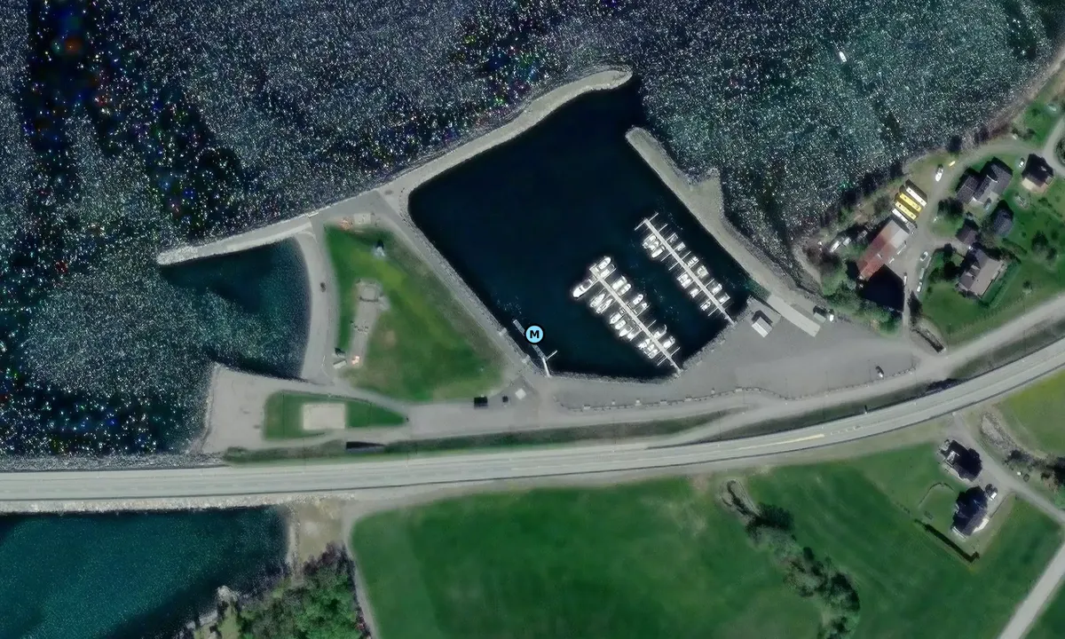 Satelite image of Vike Småbåtforening