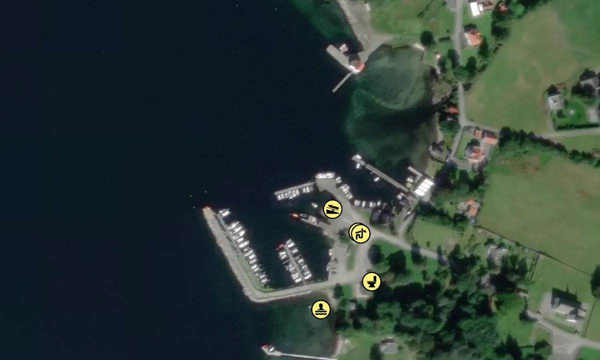 Satelite image of Vikebygd Motorbåtforening