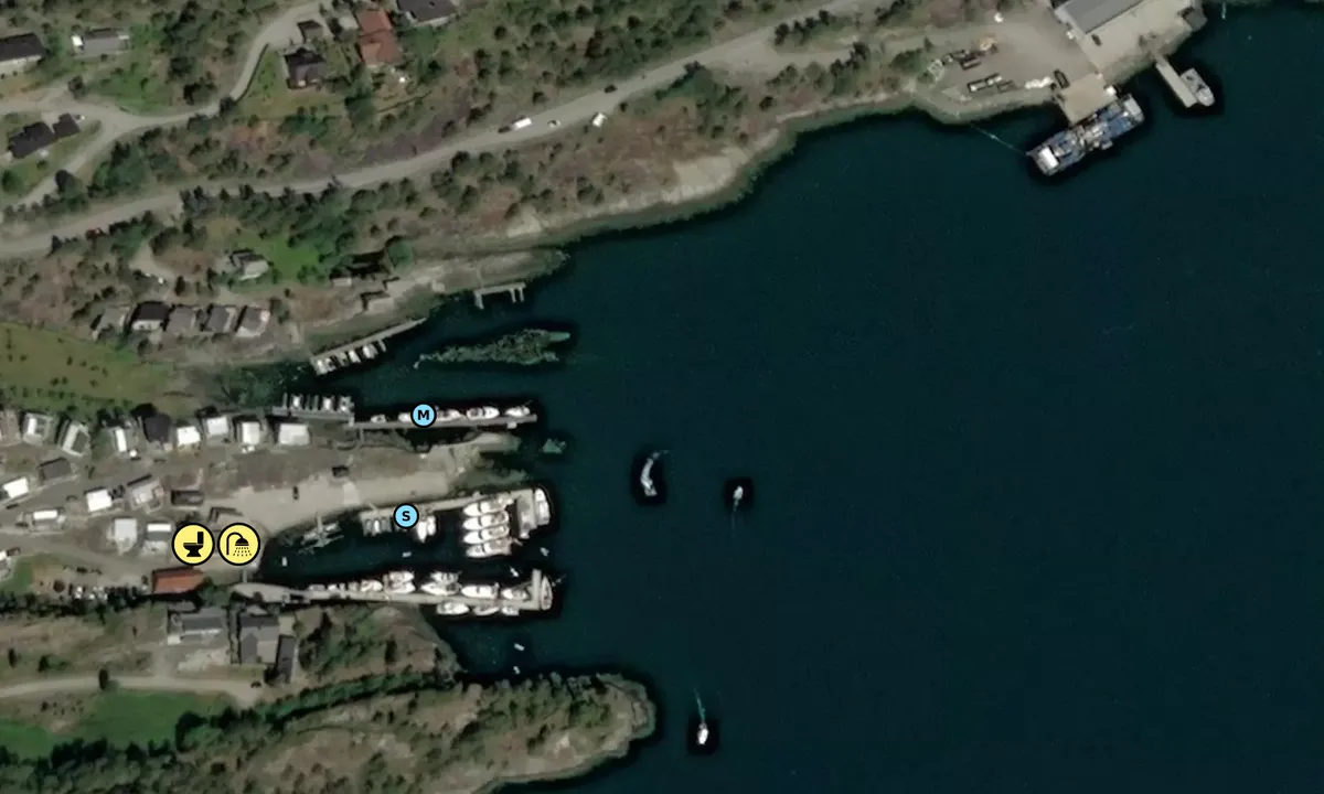 Satelite image of Viken Gjestehavn