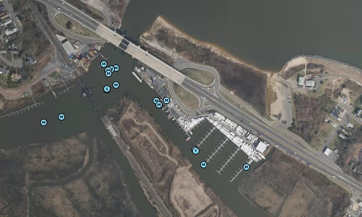 Satelite image of Vikings Marina