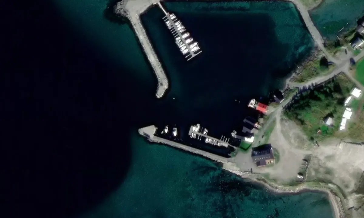 Satelite image of Viksjøen Båtforening