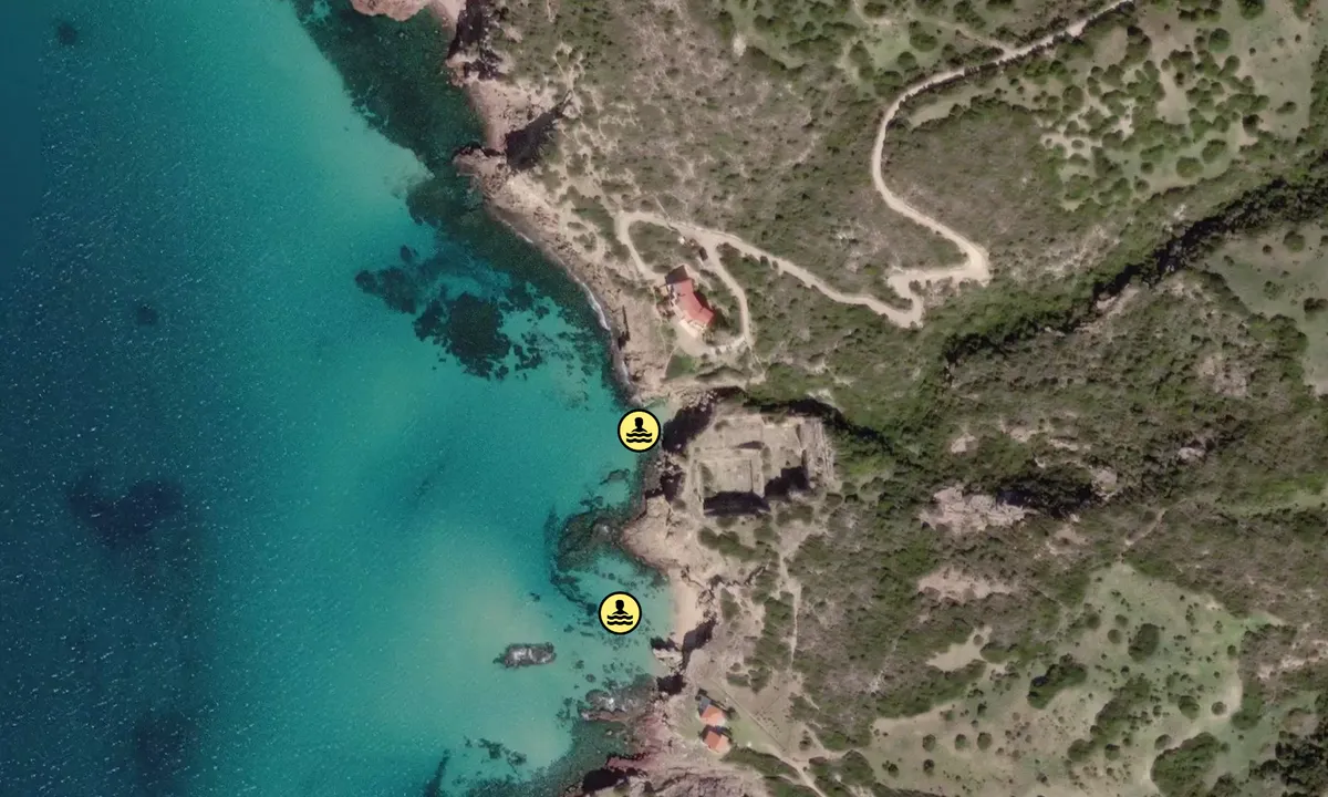 Satelite image of Villa Wanda Cove