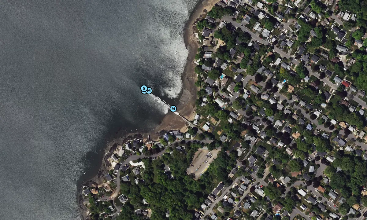 Satelite image of Village Street Landing / Town of Marblehead