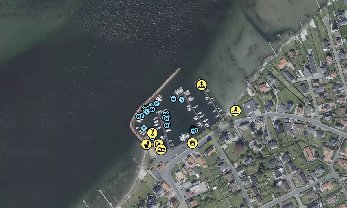 Satelite image of Vindeby Lystbådehavn - Svendborg