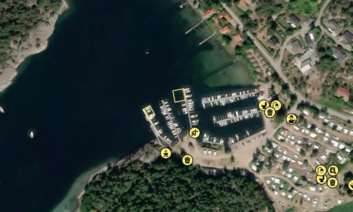 Satelite image of Vindöns Camping & Marina AB