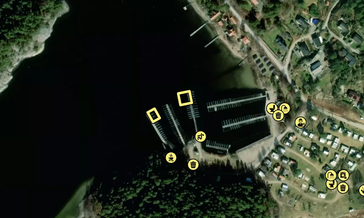 Satelite image of Vindöns Camping & Marina AB