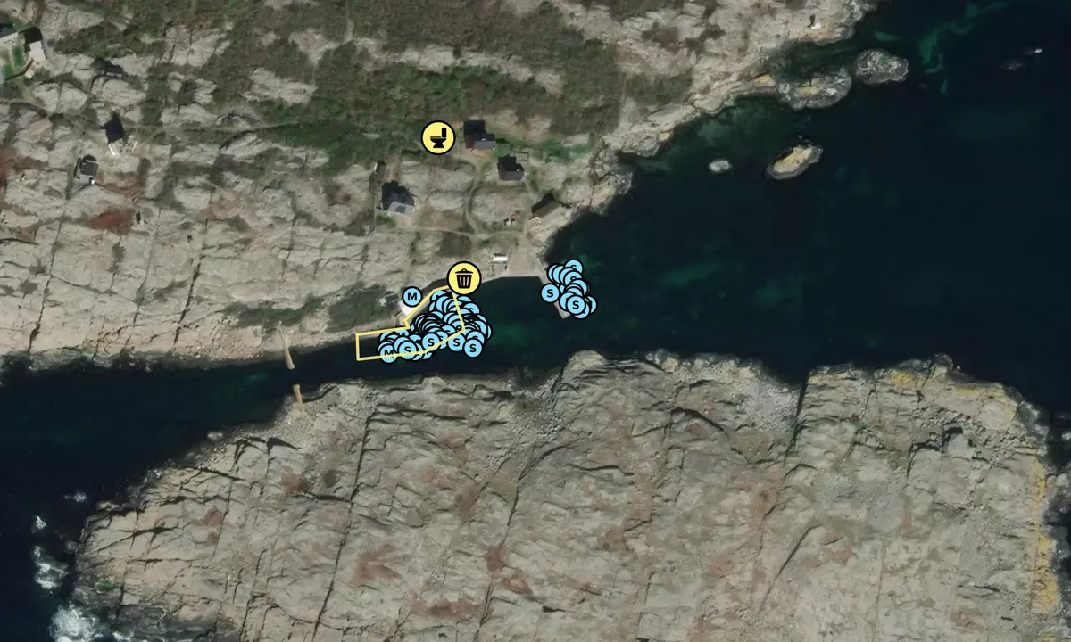 Satelite image of Vinga Fyr Gästhamn