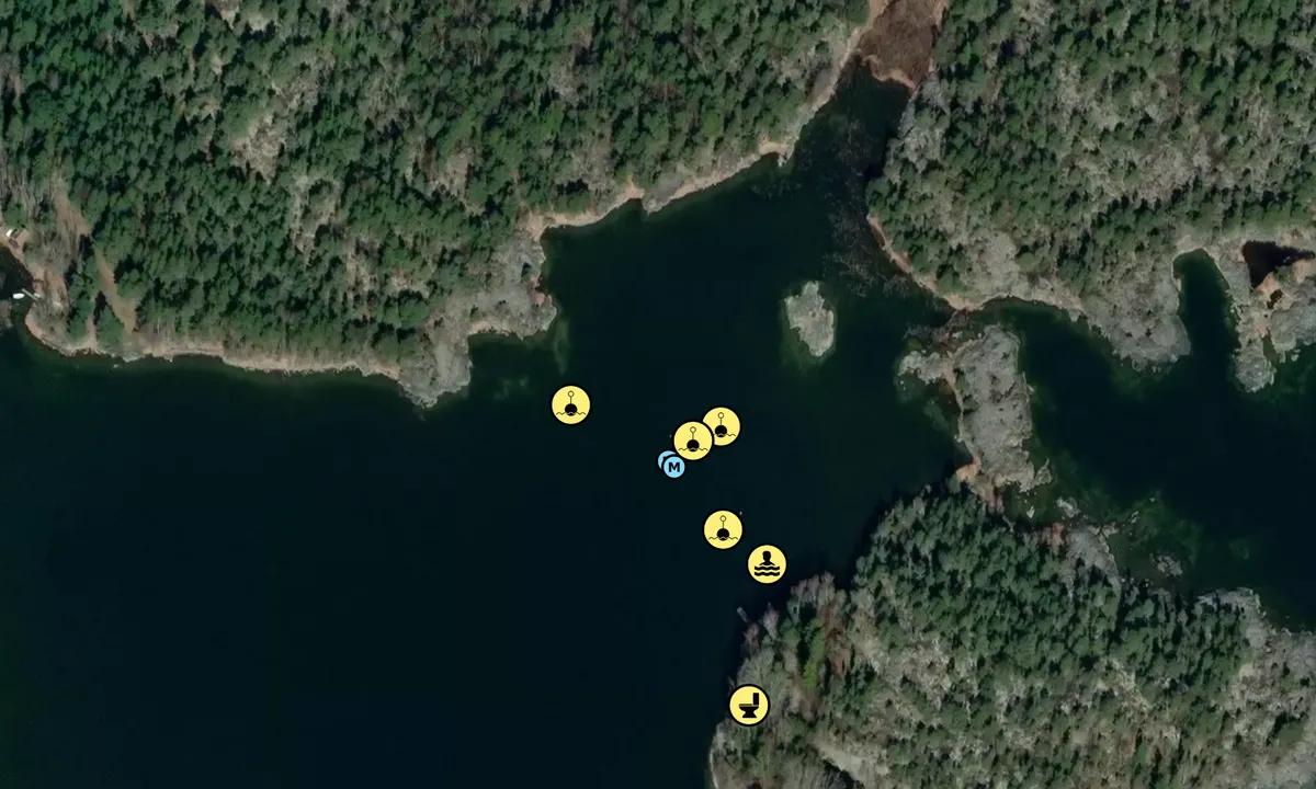 Satelite image of Vingens hamn - SXK Vänerkretsen bouy