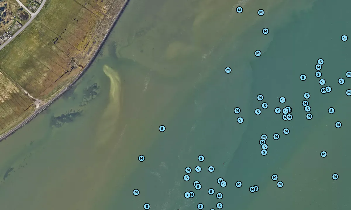 Satelite image of Vlieland Wattseite Nähe Hafen