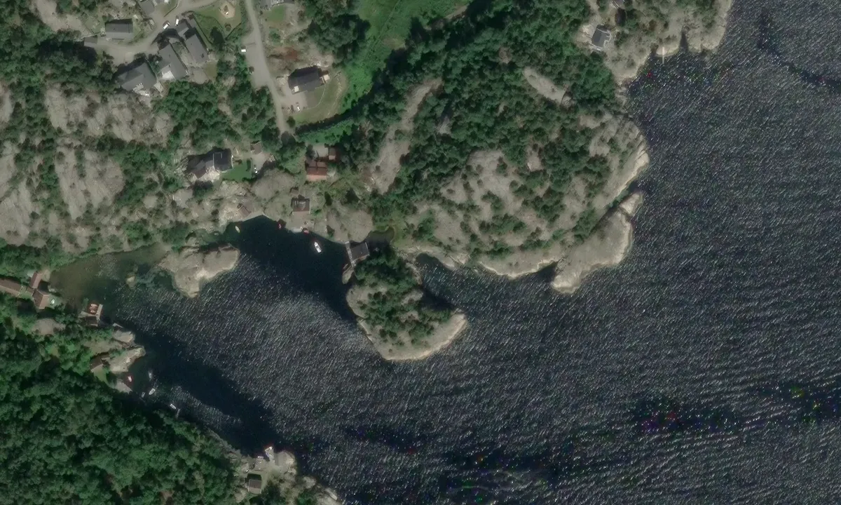 Satelite image of Vognsnes