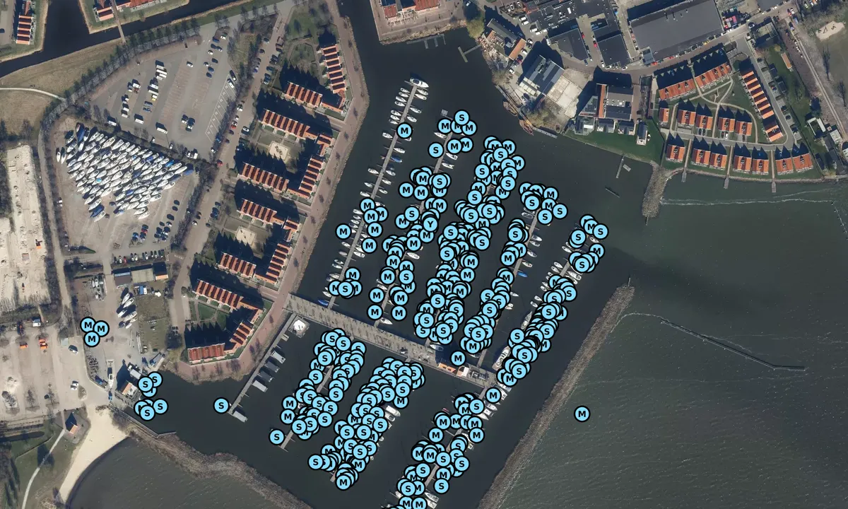Satelite image of Volendam Marina