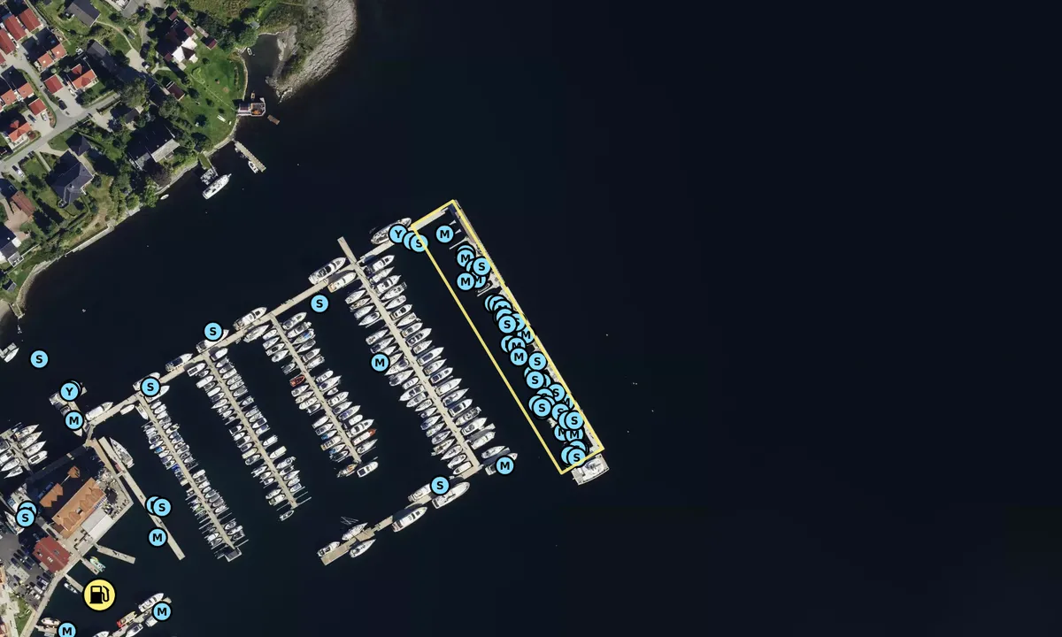 Satelite image of Vollen Marina Gjestehavn