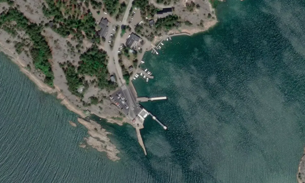 Flyfoto av Vuosnainen Harbour
