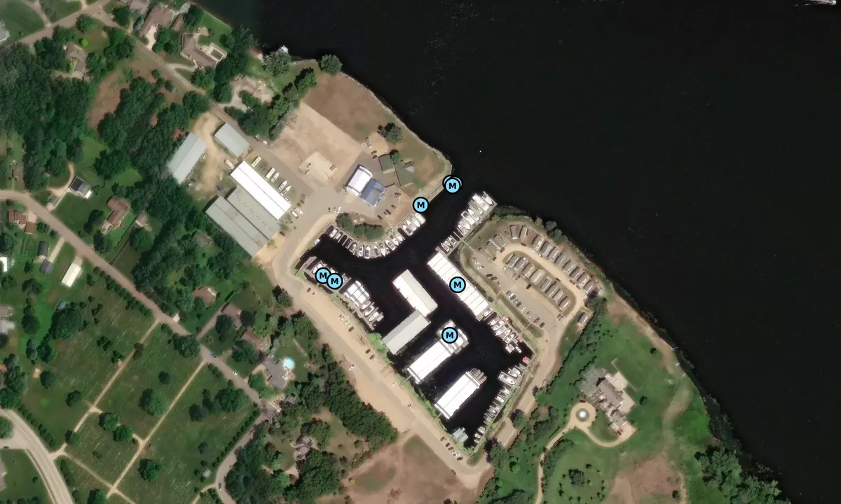 Satelite image of Wabasha Marina