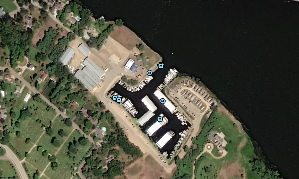 Satelite image of Wabasha Marina