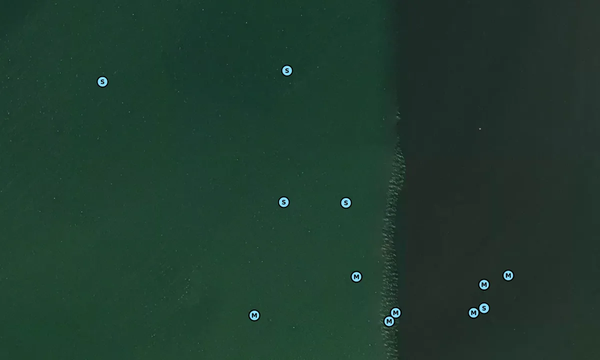 Satelite image of Wades Point