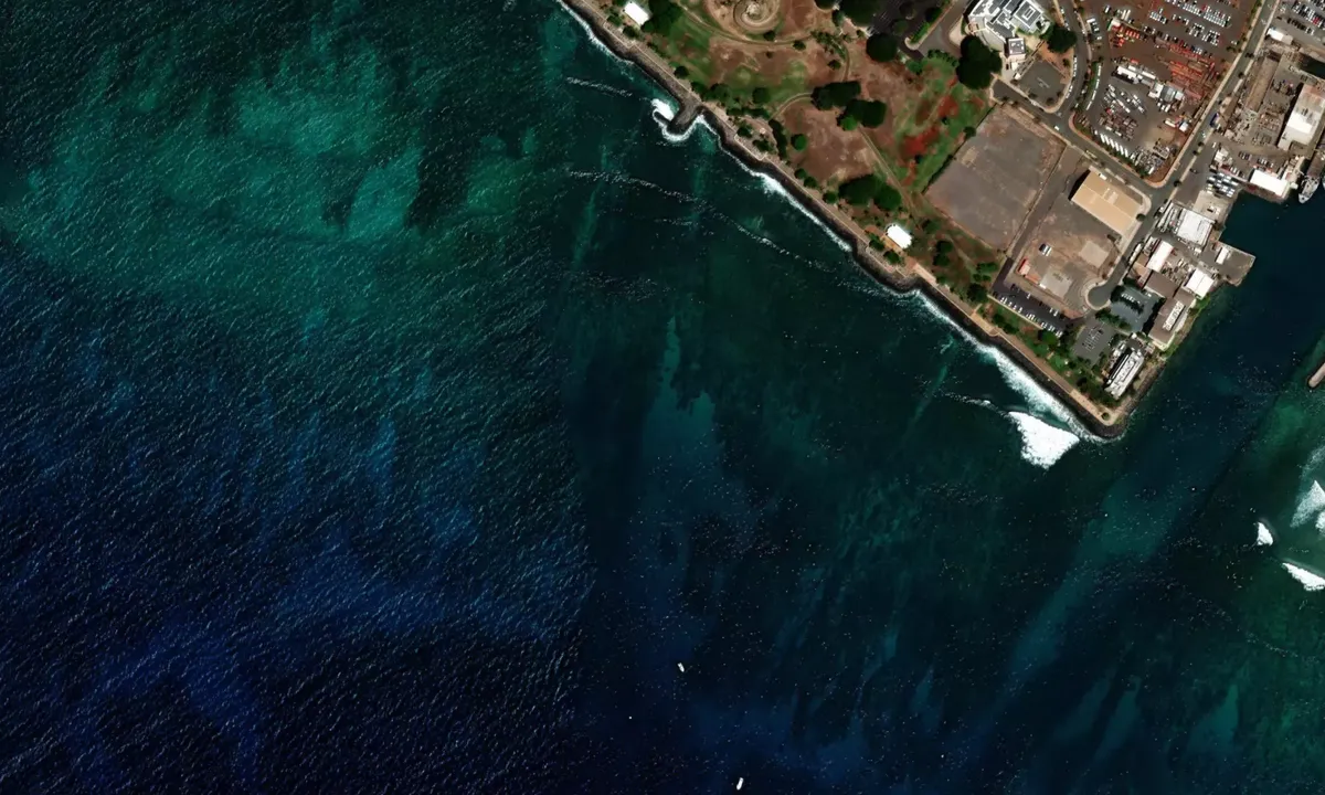 Flyfoto av Waikiki