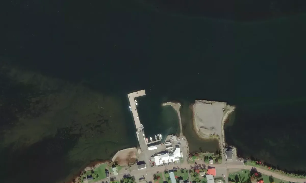Satelite image of Wallace Fishermen's Wharf