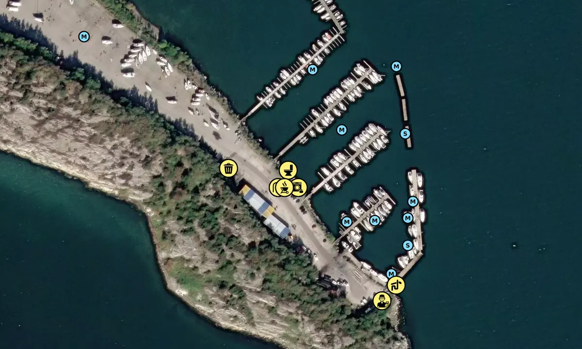 Satelite image of Wallhamn Marina