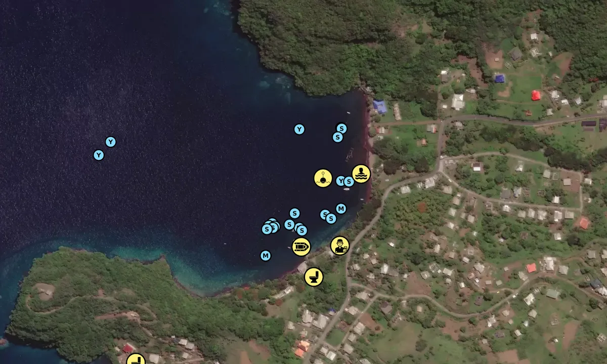 Satelite image of Wallilabou Bay - Keartons