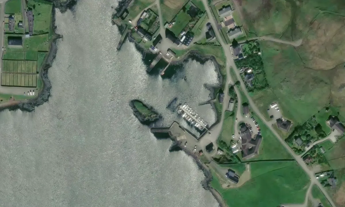 Satelite image of Walls Marina