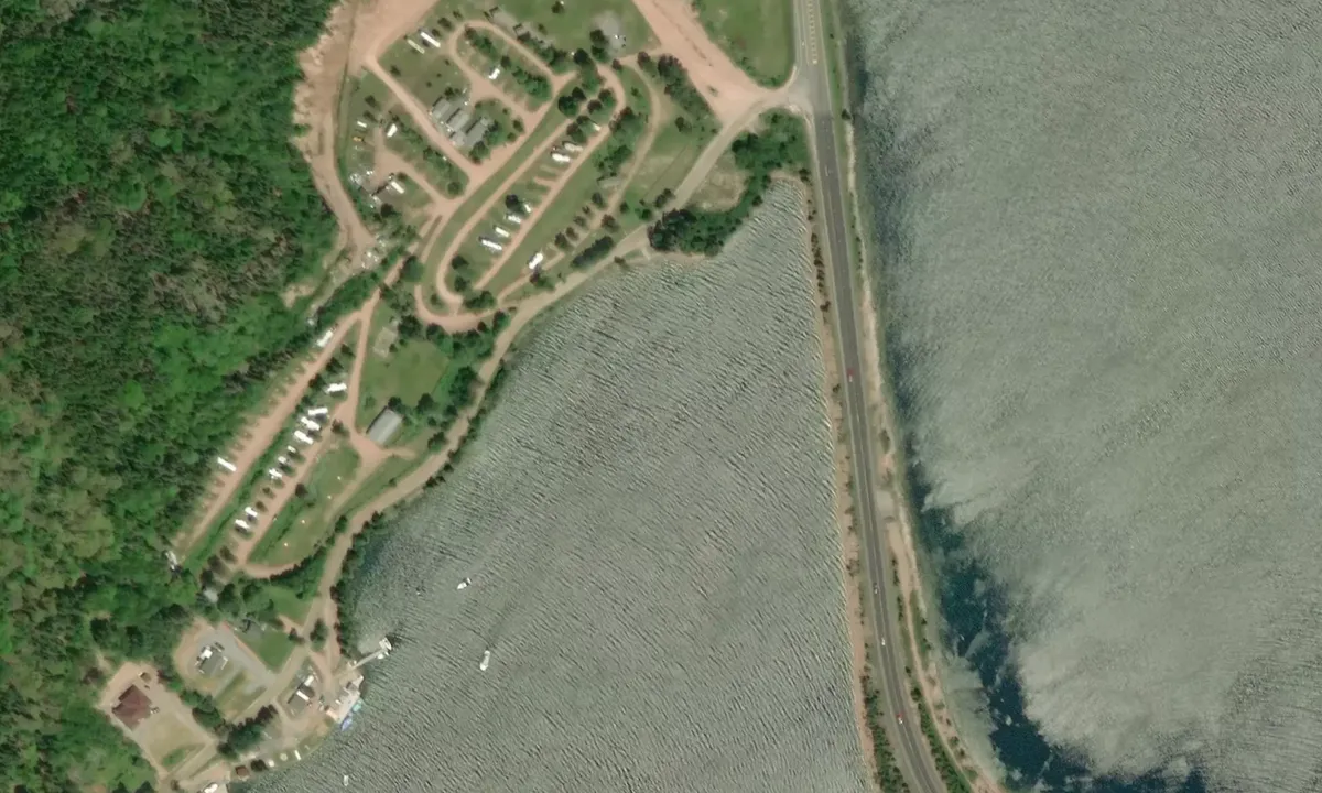 Flyfoto av Walls Seal Island Marina