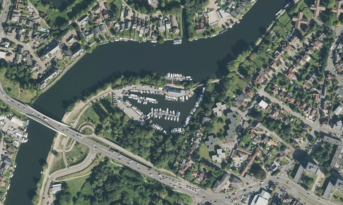 Satelite image of Walton Marina