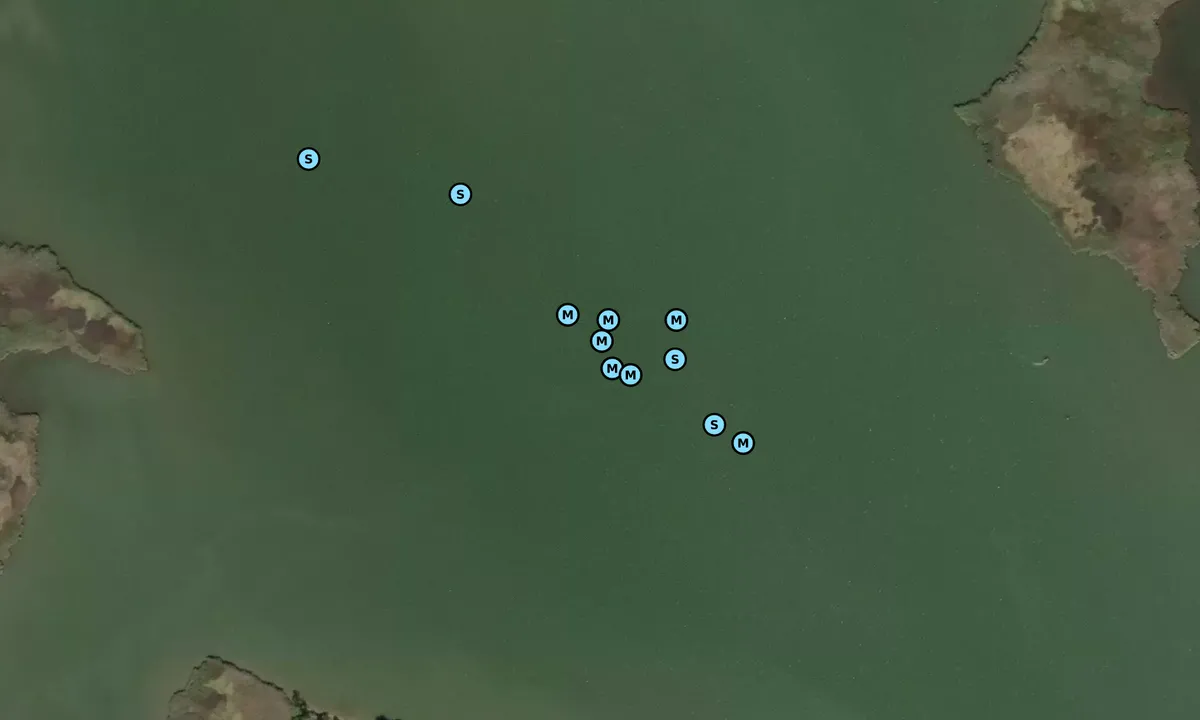 Satelite image of Warehouse Creek