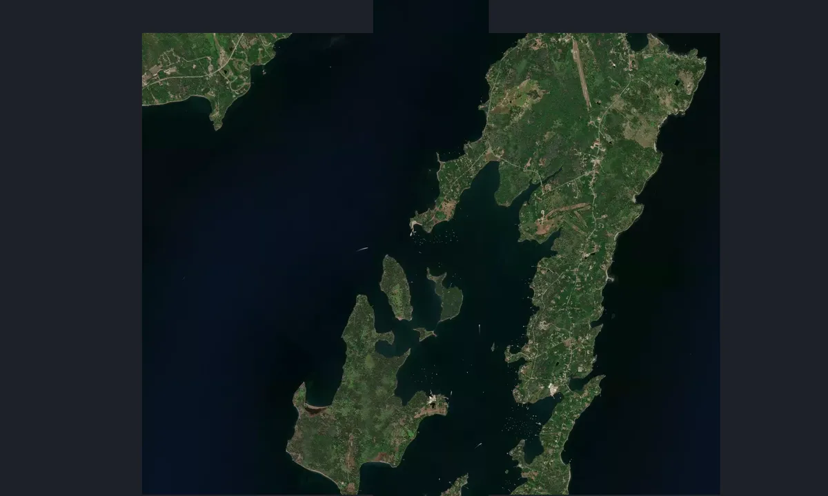 Flyfoto av Warren Island - Islesboro