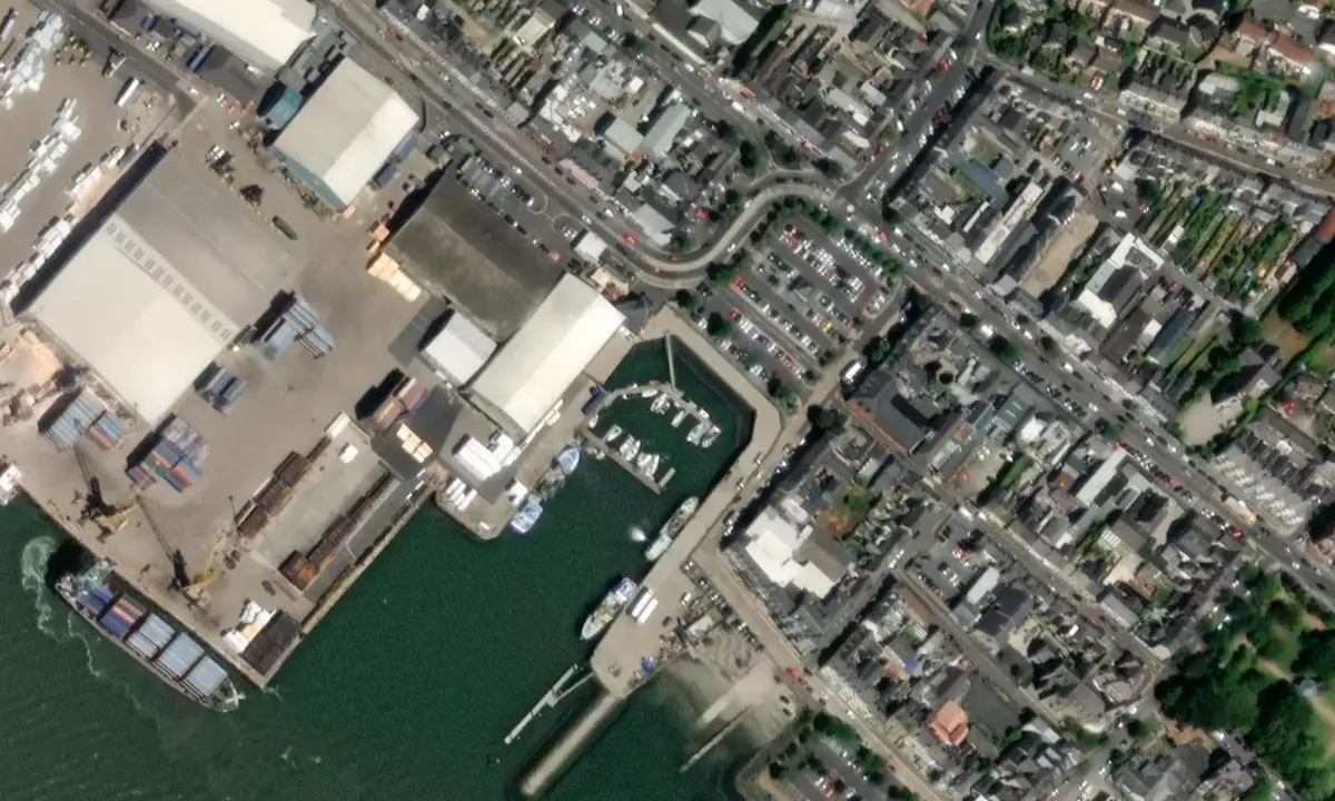 Satelite image of Warrenpoint Harbour